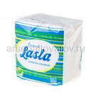 салфетки бумажные 100 листов однослойные Ласла Эконом белые 24*24 см (Россия)