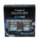 парфюмерный набор мужской Комплимент №1431-2 Хиз Стори Стоун (шампунь 320 мл + гель для душа 320 мл) (Тимекс)