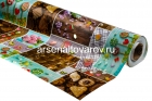 клеенка столовая нетканая основа Амарант рулон (20 м*1,37 м) (5671А)