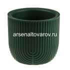 кашпо для цветов пластиковое 3,7/6,6 л 22*20 см со вставкой нефритовое Рамона (М3262) (Идея)