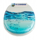 сиденье для унитаза мягкое Вода (120) (Гранде)