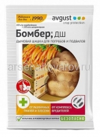 Дымовая шашка 5 гр Бомбер от комплекса вредителей, гнили и плесени для обработки погребов (Август)