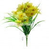 Цветы искусственные Нарцисс с травкой 37 см 5 цветов (F49-21)