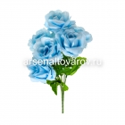 цветы искусственные Роза 35 см (6 головок) (F49-193)