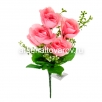 Цветы искусственные Роза 30 см (5 головок) 4 цвета (FP215)