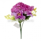 цветы искусственные Орхидея + Георгин 30 см (5 головок) 6 цветов (FP235)