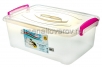 Контейнер для продуктов пластиковый 17 л (460*310*170 мм) (РП-116) прозрачный (Россия) 