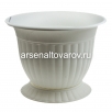 Кашпо напольное пластиковое 15 л 29*28 см белое Венеция (07715) (Пятигорск) 