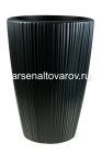 кашпо напольное пластиковое 20/45 л 39*55 см графитовое Токко (667) (Эльфпласт)