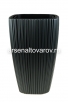 Кашпо напольное пластиковое  8/24 л 29*44,5 см графитовое Токко (668) (Эльфпласт) 