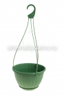кашпо подвесное пластиковое 6 л 27*17 см оливковое Нео (АП 1302) (Альт-Пласт)