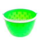 ведро пластиковое 5 л для пищевых Лукошко (05085) зеленое (Пятигорск)