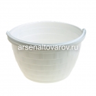 ведро пластиковое 5 л для пищевых Лукошко (05085) белое (Пятигорск)