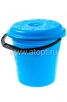 Ведро пластиковое 15 л для пищевых мерное с крышкой (04115) микс (Пятигорск) 