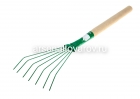 грабли веерные проволочные 7 зубьев с деревянным черенком ГВ-7 (010809) (Павлово)