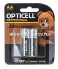 батарейки Оптисел Профессионал АА (пальчиковые) LR06 1.5 V (блистер из 2 шт) (5011) цена за 1 шт