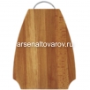 Доска разделочная деревянная 33*24*1,8 см елочка с металлической ручкой (10-21)