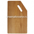 доска разделочная деревянная 28*17*1,6 см косая малая (12-32)