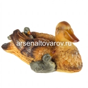 Садовая фигура Утка с утятами 16*31 см полистоун (12358) (Россия)
