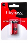 батарейка Фибоначчи ААА (мизинчиковая) LR03 1.5 V алкалиновая (блистер из 2 шт) (FB-LR3-BL2) цена за 1 шт