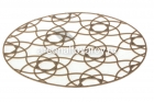 решетка в раковину пластиковая 29 см круглая (10110401) бежевая темная (Ижевск)