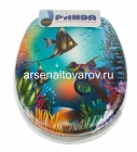 сиденье для унитаза мягкое Рыбки (103) (Гранде)