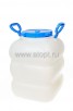Фляга пластиковая  50 л для пищевых с навесными ручками Гранде (С911БЕЛ) белая (Мартика)